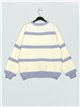 Striped sweater azul-claro