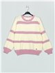 Striped sweater rosa-palo