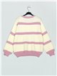 Striped sweater rosa-palo