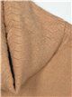 Jersey estructura cuello vuelto camel