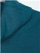 Jersey estructura cuello vuelto teal