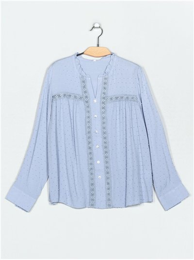 Blusa plumeti guipur (M-L-XL-XXL)