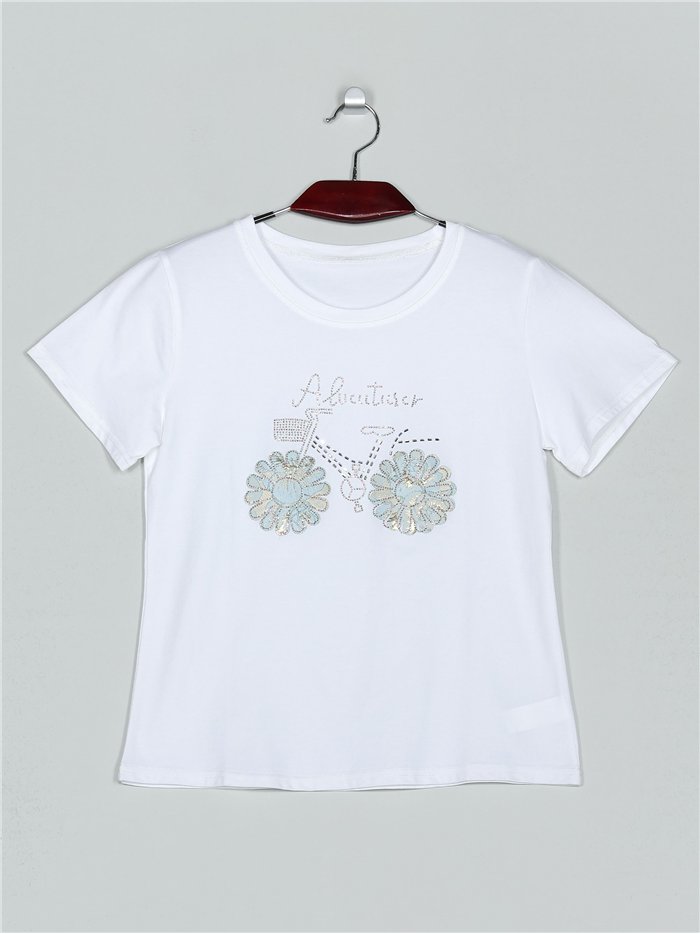 Camiseta bici strass (S/M-L/XL)