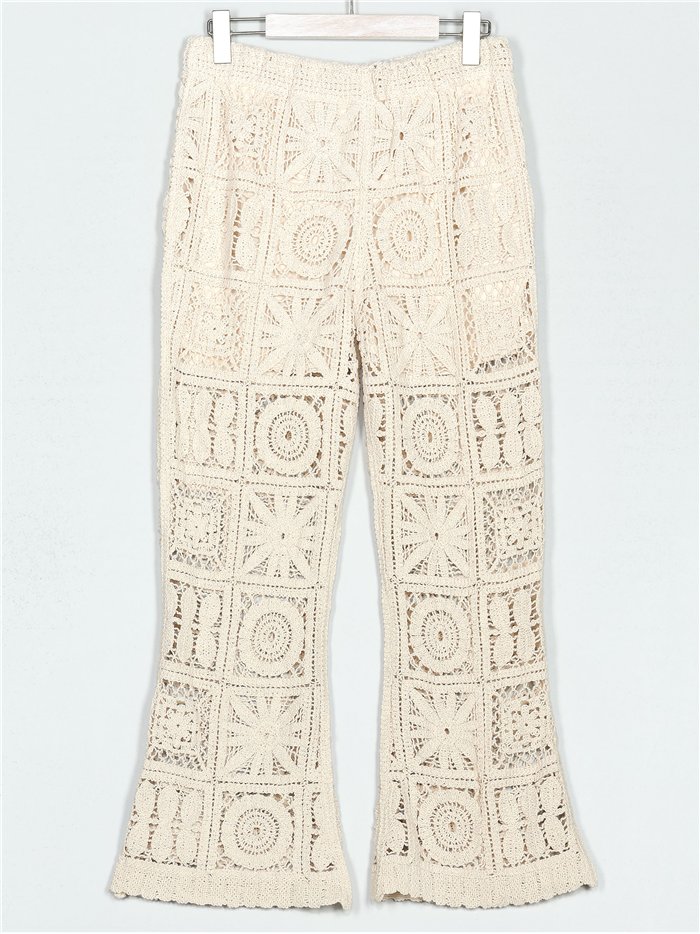 Pantalón flare crochet (S/M-L/XL)