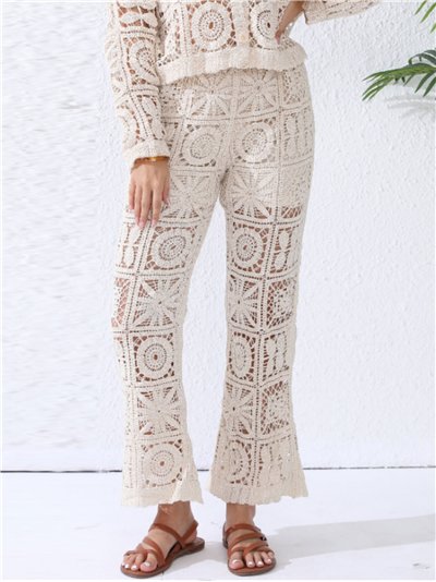 Pantalón flare crochet (S/M-L/XL)