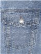 Cazadora denim amplia strass azul (S-M-L)