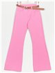 Jeans flare cinturón fucsia (XS-XXL)