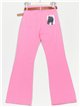 Jeans flare cinturón fucsia (XS-XXL)