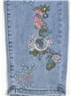 Plus size embroidered jeans azul (40-52)