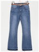 Jeans flare cinturón azul (S-XXL)