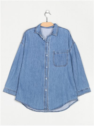 Sobrecamisa denim azul (S-M-L)