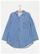 Sobrecamisa denim azul (S-M-L)