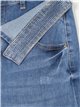 Jeans strass tiro alto azul (XS-XL)