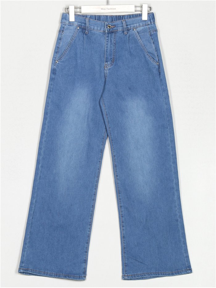 High waist straight jeans azul (S-XXL)