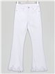 Jeans flare desflecados blanco (XS-XXL)