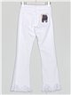 Jeans flare desflecados blanco (XS-XXL)