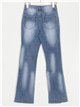 Jeans flare strass azul (XS-S-M-L)