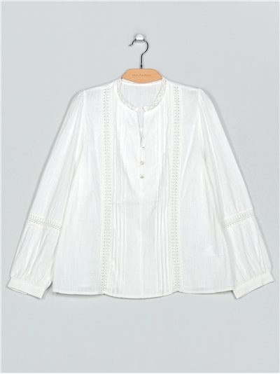 Blusa puntillas blanco (M-L-XL-XXL)