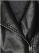 Chaqueta biker efecto piel black (40-48)