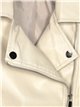 Faux leather biker jacket beige (S-XL)