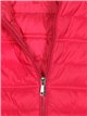 Quilted down puffer jacket with hood fuschia (42-46)