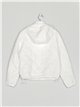 Quilted down puffer jacket with hood white (M-XXL)