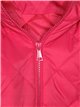 Quilted down puffer jacket with hood fuschia (M-XXL)