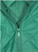 Quilted down puffer jacket with hood green (M-XXL)