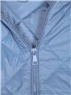 Quilted down puffer jacket with hood blue (M-XXL)