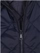 Quilted down puffer jacket with hood navy (M-XXL)