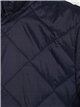 Quilted down puffer jacket with hood navy (M-XXL)