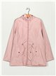 Parka water repellent with hood light-pink (42-50)