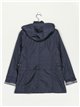 Parka water repellent with hood navy (M-XXL)