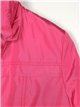 Parka water repellet lunares capucha fuschia (M-XXL)