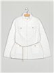 Belted down puffer jacket white (42-48)