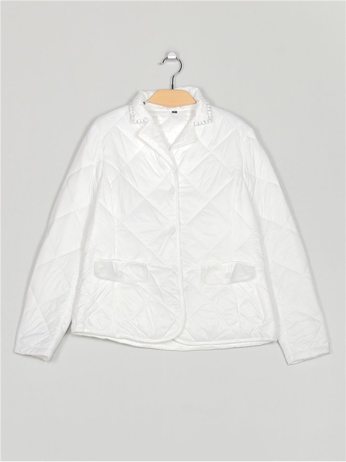 Quilted down puffer jacket white (M-XXL)