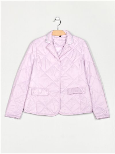 Quilted down puffer jacket purple (M-XXL)