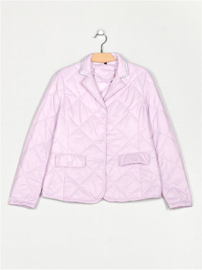 Quilted down puffer jacket purple (M-XXL)