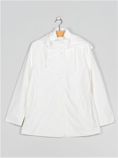 Water repellent parka white (M-XXL)