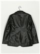 Faux leather blazer black (M-XXL)