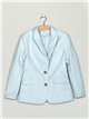 Faux leather blazer light-blue (M-XXL)