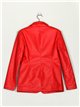 Faux leather blazer red (M-XXL)