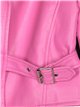 Faux leather biker jacket fushia (S-M-L)