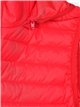 Quilted waistcoat with hood red (42-50)