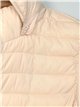 Quilted waistcoat with hood beige (42-50)