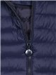 Quilted waistcoat with hood navy (42-50)