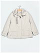 Oversized anorak with hood beige (M-XXL)