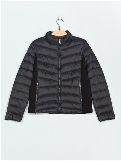 Quilted down puffer jacket black (40-46)