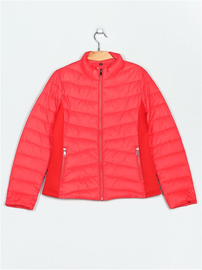 Quilted down puffer jacket red (40-46)