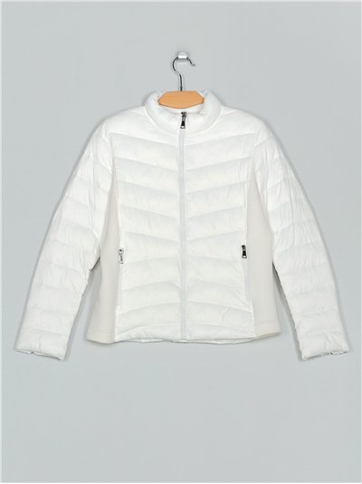 Quilted down puffer jacket white (40-46)